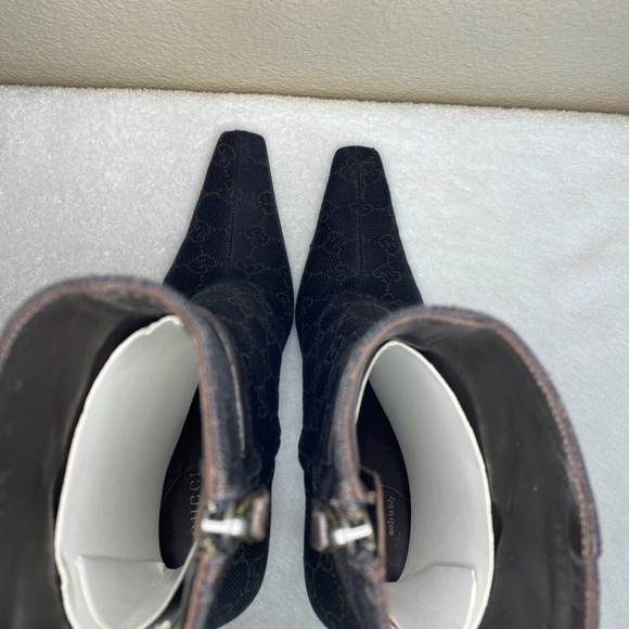 Gucci Signature Fabric Heels 103358 F5D10 - Picture 4 of 4